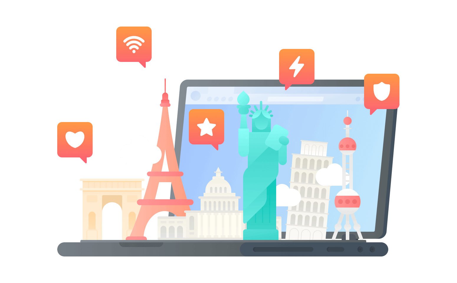 在图瓦卢连接到中国的代理 - 海龟VPN